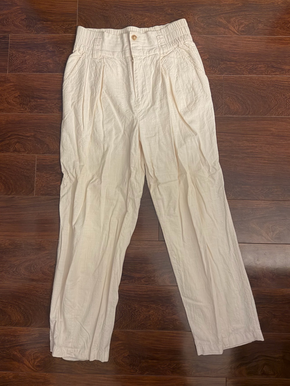Urban Outfitters Linen Cream Pants